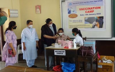 VACCINATION CAMP OF COVID-19 AGE GROUP OF 15 TO 18 ON 6TH JANUARY 2022